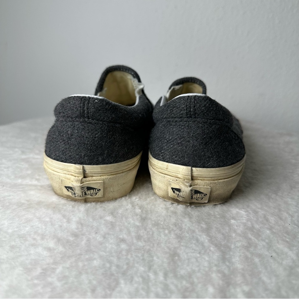Vans Classic Gray Quilted Slip-On Loafers Canvas Unisex Men’s 5.0 Or Women’s 6.5 - Picture 6 of 15